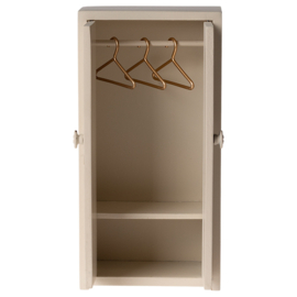 Maileg Houten Kledingkast voor muizen, Closet, Mouse - Cream