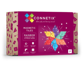 Connetix magnetische tegels rainbow - Geometry pack - 30 stuks