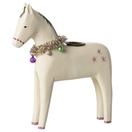 Maileg Houten Kandelaar Paard, Wooden horse, Large, 20cm