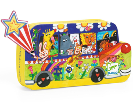 Djeco puzzel regenboogbus, 16 st, 25x25 cm