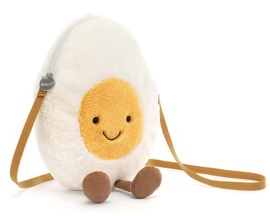 Jellycat Ei Tasje, Amuseable Happy Boiled Egg Bag, 30cm