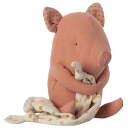 Maileg Muziekknuffel Varken met knuffeldoekje, Lullaby friends, 32cm, Pig