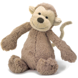 Jellycat Knuffel Aap 31cm, Bashful Monkey Medium