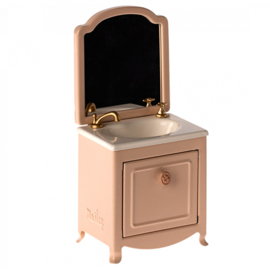 Maileg Wastafel met spiegel voor muizen, Sink Dresser Mouse - Powder