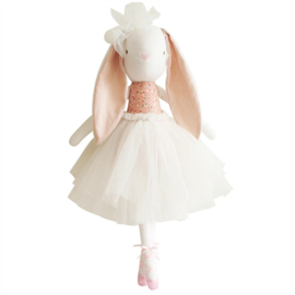 Alimrose Knuffel Konijn, Bronte Ballerina Bunny - Posy Heart, 48 cm