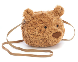 Jellycat Beren Tasje, Bartholomew Bear Bag, 18cm