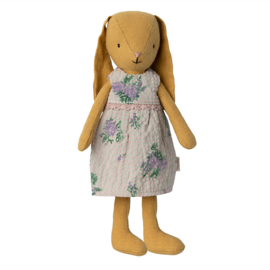 Maileg Bunny Size 1, Dusty yellow, Dress, 21 cm