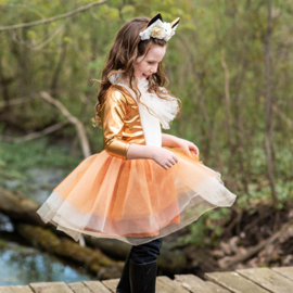 Jurk Vos met haarband, Woodland Fox Dress, 5-6 jaar