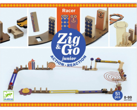 Djeco Zig & Go, Actie-Reactie-Baan Junior Racer, 51-delig
