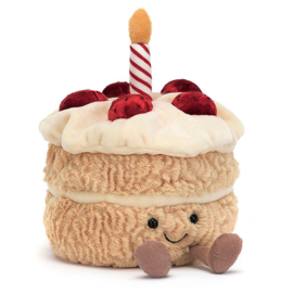 Jellycat Knuffel Taartje, Amuseable Birthday Cake, 16cm