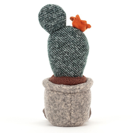 Jellycat Knuffel Cactus, Silly Succulent Prickly Pear Cactus, 24cm