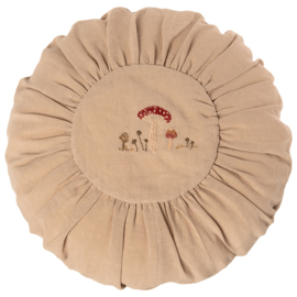 Maileg Kussen, Cushion Round Large sand Mushrooms, diameter 40cm