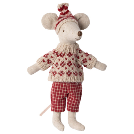 Maileg Moeder muis met Ski's - Winter mouse with ski set, Mum II