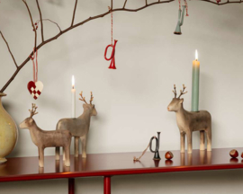 Maileg houten Kandelaar Rendier, Reindeer candle holder, Large, 21cm