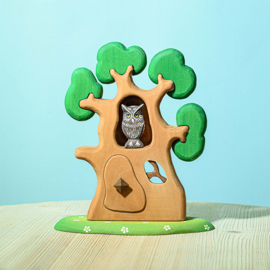 Bumbu Toys Houten Eikenboom met bosdieren