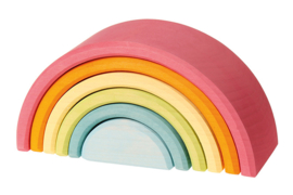 Grimm's houten Regenboog 6-delig, Pastel