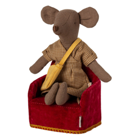 Maileg Stoel voor muizen, Folding chair Mouse, Rood