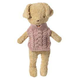 Maileg Trui voor Knuffel Puppy, Sweater - Dark rose