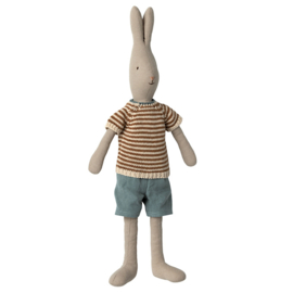 Maileg Rabbit Size 3, Classic - Knitted shirt and shorts, 47 cm