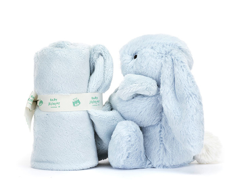 Jellycat Knuffeldoekje Konijn 33cm, Bashful Blue Bunny Soother