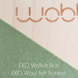 Wobbel original blank gelakt – vilt bos