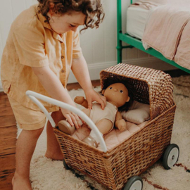 Olli Ella Beddengoed voor Poppenwagen Strolley, Rose