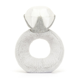 Jellycat Knuffel Ring met Diamant, Amuseable Diamond Ring, 20 cm