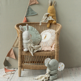 Maileg Muziekknuffel Olifant met knuffeldoekje, Lullaby friends, 32cm, Elephant, Iron grey