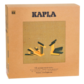 Kapla 40 plankjes groen en geel met voorbeeldboek