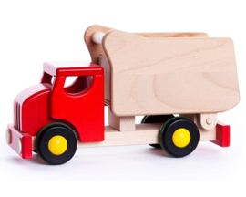 Bajo Houten Kiepwagen / Vormenstoof, Rood