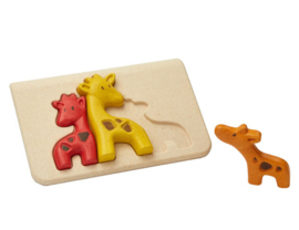 Plan Toys houten puzzel giraf familie