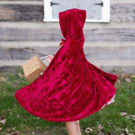 Roodkapje Cape, Red Riding Hood Cape, 7-8 jaar