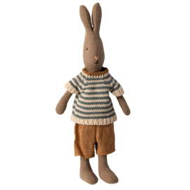 Maileg Rabbit Size 1, Brown - Shirt and shorts, 24 cm