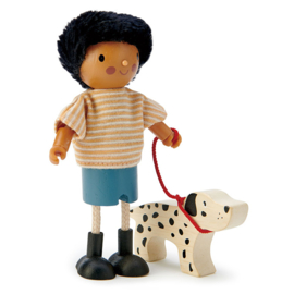Poppenhuis Popje - Mr. Forrester met Hond - Tender Leaf Toys