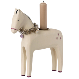 Maileg houten Kandelaar Paard, Horse candle holder, Large, 20cm