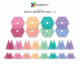 Connetix magnetische tegels pastel - Geometry pack - 40 stuks