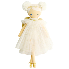 Alimrose Knuffelpop, Ava Angel Doll Ivory Gold, 48 cm