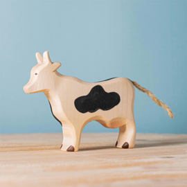 Bumbu Toys Houten Koe, zwart wit