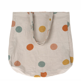 Maileg Canvas Tas, Tote bag, Multi Dots - 50 x 44 cm