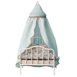 Maileg Poppenhuis Hemeltje, Miniature bed canopy - Mint, 32cm hoog