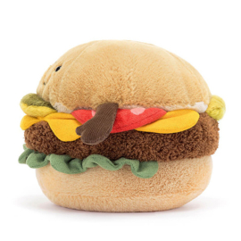 Jellycat Knuffel Hamburger, Amuseable Burger