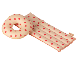 Maileg Luchtbed voor muizen, Air mattress, Mouse - Red dot