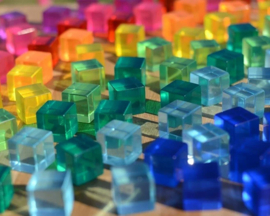 Bauspiel Blokkenset Lucent Cubes 100-delig