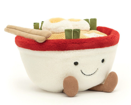 Jellycat Knuffel Noedelsoep, Amuseable Ramen, 17cm