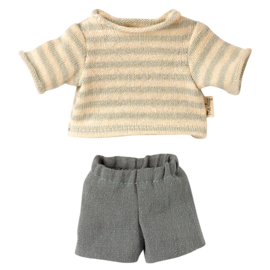 Maileg Kledingset Blouse and Shorts voor Teddy Junior, 21,5 cm