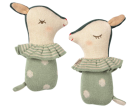 Maileg Rammelaar Sleepy Wakey Bambi, Dusty Mint