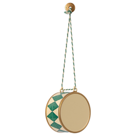 Maileg Metalen Ornament Trommel, Large Drum - Green