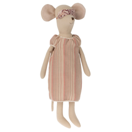 Maileg Muis, Medium mouse in Nightgown, 34cm