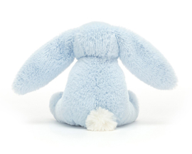 Jellycat Rammelaar met houten Ring Konijn 13cm, Bashful Blue Bunny Wooden Ring Toy