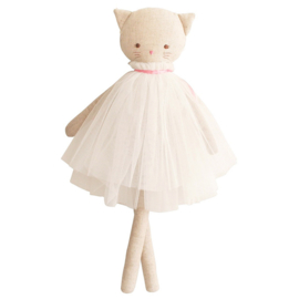 Alimrose Knuffel Poes, Aurelie Cat, Ivory, 48 cm